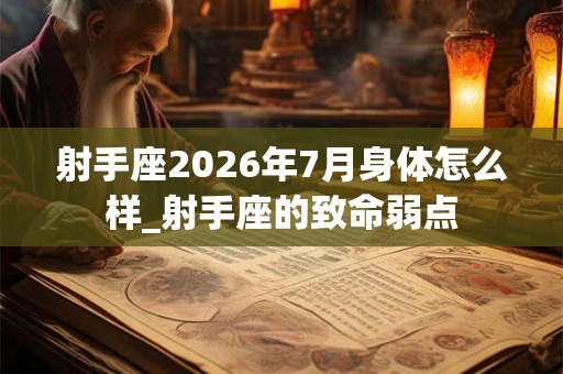 射手座2026年7月身体怎么样_射手座的致命弱点