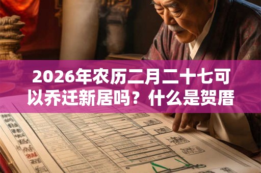 2026年农历二月二十七可以乔迁新居吗？什么是贺厝？
