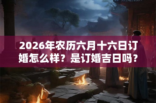 2026年农历六月十六日订婚怎么样？是订婚吉日吗？