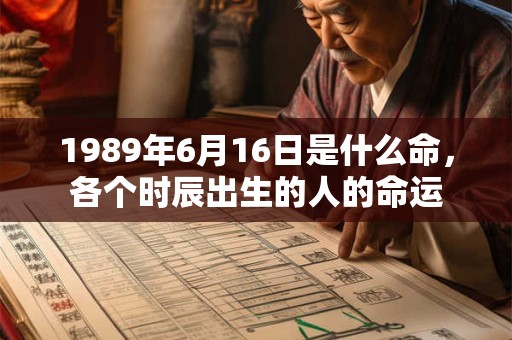 1989年6月16日是什么命,各个时辰出生的人的命运 1989年6月16日是什么命,各个时辰出生的人的命运