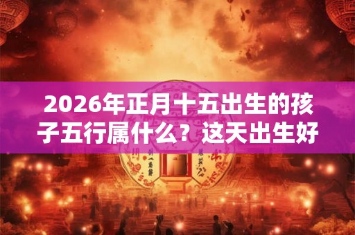 2026年正月十五出生的孩子五行属什么？这天出生好吗？