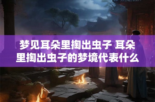 梦见耳朵里掏出虫子 耳朵里掏出虫子的梦境代表什么