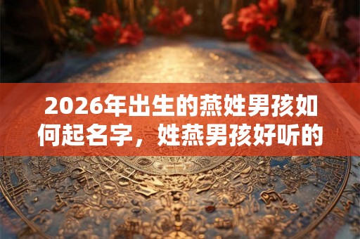 2026年出生的燕姓男孩如何起名字,姓燕男孩好听的名字 2026年出生的燕姓男孩如何起名字,姓燕男孩好听的名字