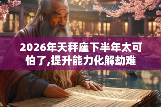 2026年天秤座下半年太可怕了,提升能力化解劫难