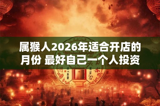 属猴人2026年适合开店的月份 最好自己一个人投资