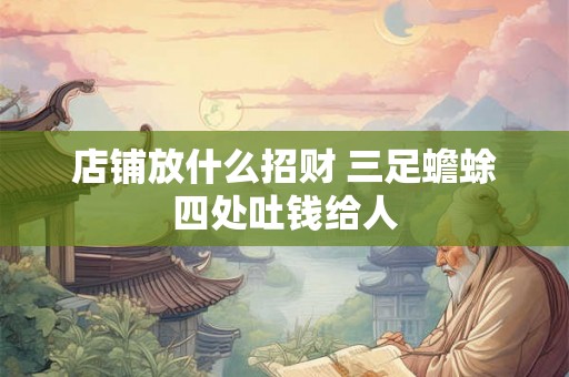 店铺放什么招财 三足蟾蜍四处吐钱给人