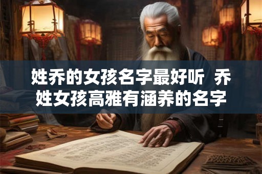 姓乔的女孩名字最好听  乔姓女孩高雅有涵养的名字