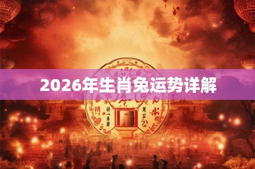 2026年生肖兔运势详解
