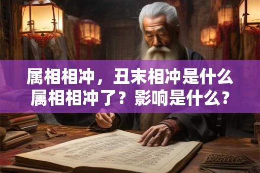 属相相冲，丑末相冲是什么属相相冲了？影响是什么？