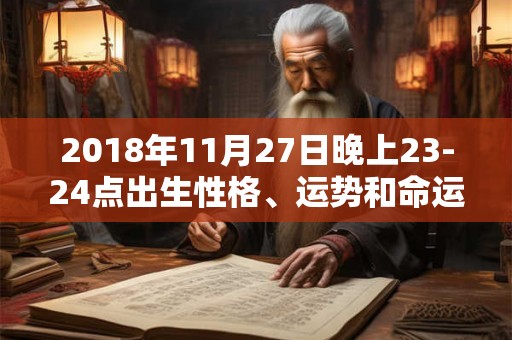 2018年11月27日晚上23-24点出生性格、运势和命运