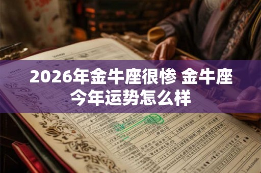 2026年金牛座很惨 金牛座今年运势怎么样