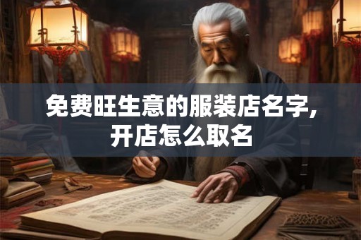 免费旺生意的服装店名字,开店怎么取名 免费旺生意的服装店名字,开店怎么取名