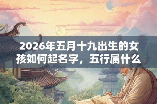 2026年五月十九出生的女孩如何起名字，五行属什么