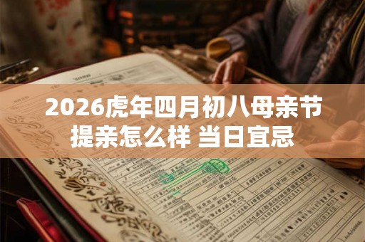 2026虎年四月初八母亲节提亲怎么样 当日宜忌