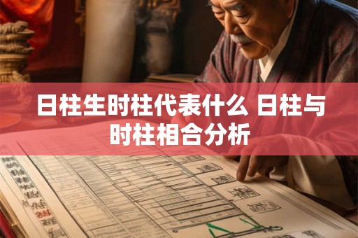 日柱生时柱代表什么 日柱与时柱相合分析 日柱生时柱代表什么 日柱与时柱相合分析