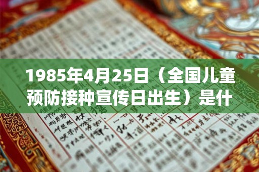1985年4月25日(全国儿童预防接种宣传日出生)是什么命_命运如何 1985年4月25日(全国儿童预防接种宣传日出生)是什么命_命运如何