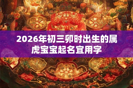 2026年初三卯时出生的属虎宝宝起名宜用字 2026年初三卯时出生的属虎宝宝起名宜用字