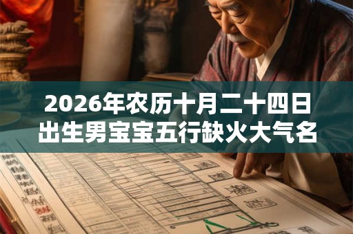 2026年农历十月二十四日出生男宝宝五行缺火大气名字 2026年农历十月二十四日出生男宝宝五行缺火大气名字