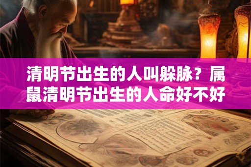 清明节出生的人叫躲脉?属鼠清明节出生的人命好不好? 清明节出生的人叫躲脉?属鼠清明节出生的人命好不好?