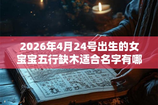 2026年4月24号出生的女宝宝五行缺木适合名字有哪些
