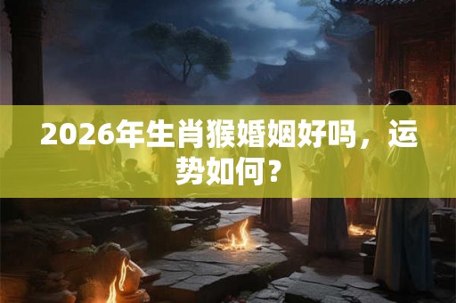 2026年生肖猴婚姻好吗,运势如何? 2026年生肖猴婚姻好吗,运势如何?