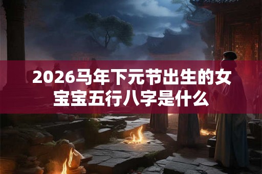 2026马年下元节出生的女宝宝五行八字是什么