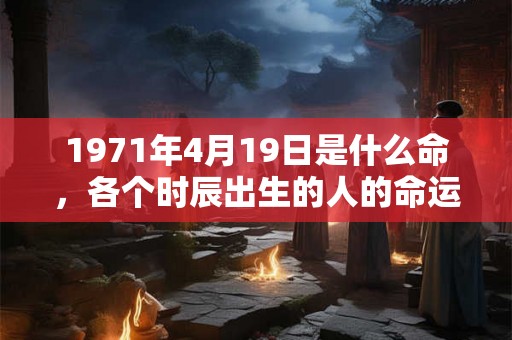 1971年4月19日是什么命,各个时辰出生的人的命运 1971年4月19日是什么命,各个时辰出生的人的命运
