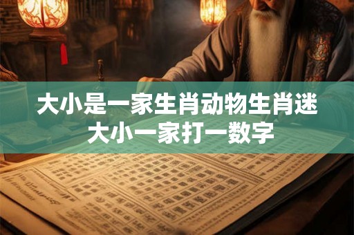 大小是一家生肖动物生肖迷 大小一家打一数字 大小是一家生肖动物生肖迷 大小一家打一数字