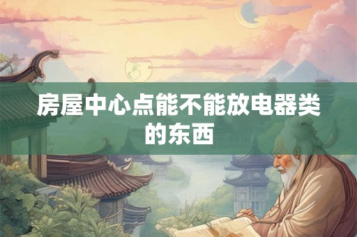 房屋中心点能不能放电器类的东西