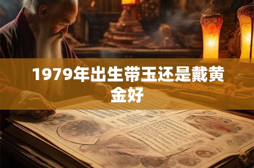 1979年出生带玉还是戴黄金好