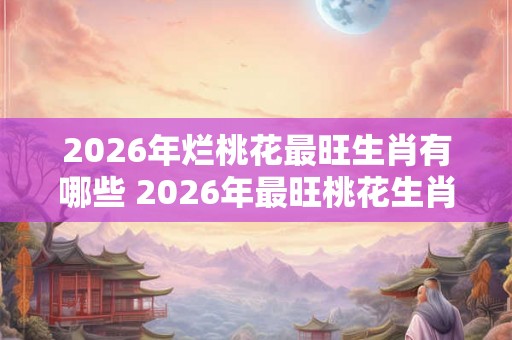 2026年烂桃花最旺生肖有哪些 2026年最旺桃花生肖是什么