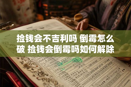 捡钱会不吉利吗 倒霉怎么破 捡钱会倒霉吗如何解除不吉利