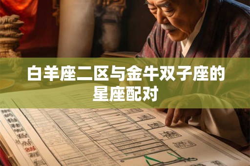 白羊座二区与金牛双子座的星座配对