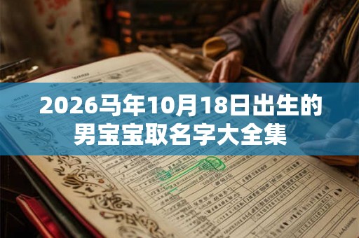 2026马年10月18日出生的男宝宝取名字大全集