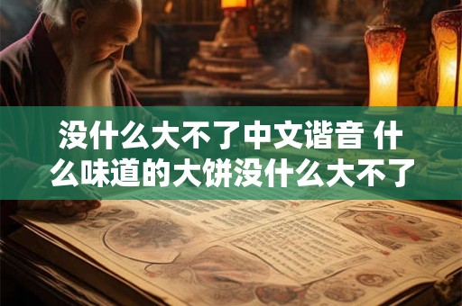 没什么大不了中文谐音 什么味道的大饼没什么大不了
