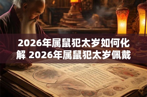 2026年属鼠犯太岁如何化解 2026年属鼠犯太岁佩戴什么 2026年属鼠犯太岁如何化解 2026年属鼠犯太岁佩戴什么