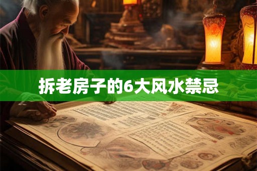 拆老房子的6大风水禁忌