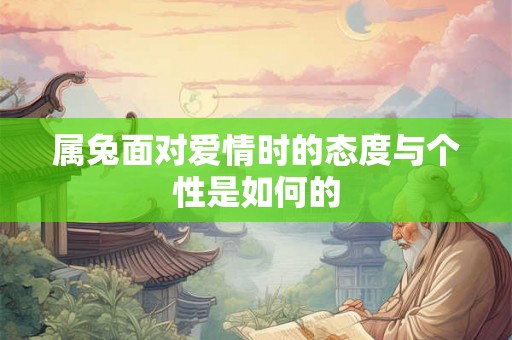属兔面对爱情时的态度与个性是如何的