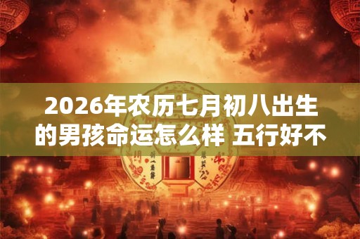 2026年农历七月初八出生的男孩命运怎么样 五行好不好