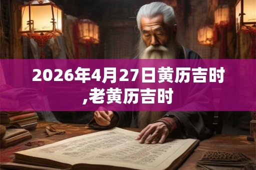 2026年4月27日黄历吉时,老黄历吉时 2026年4月27日黄历吉时,老黄历吉时
