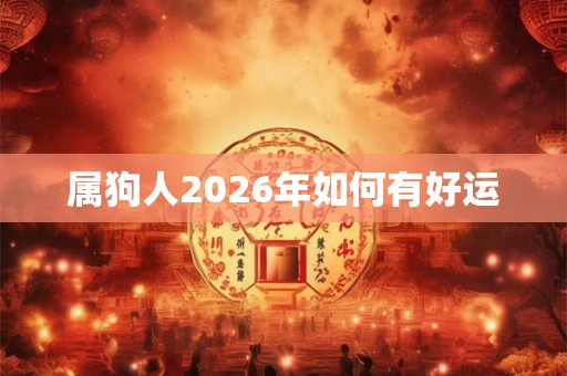 属狗人2026年如何有好运