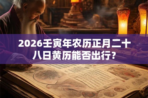 2026壬寅年农历正月二十八日黄历能否出行? 2026壬寅年农历正月二十八日黄历能否出行?