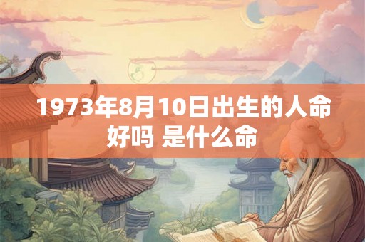 1973年8月10日出生的人命好吗 是什么命