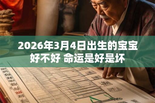 2026年3月4日出生的宝宝好不好 命运是好是坏
