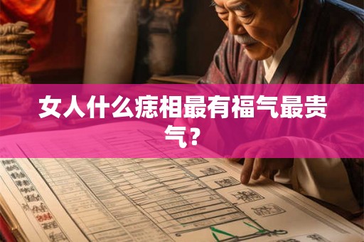 女人什么痣相最有福气最贵气? 女人什么痣相最有福气最贵气?