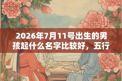 2026年7月11号出生的男孩起什么名字比较好,五行属什么 2026年7月11号出生的男孩起什么名字比较好,五行属什么