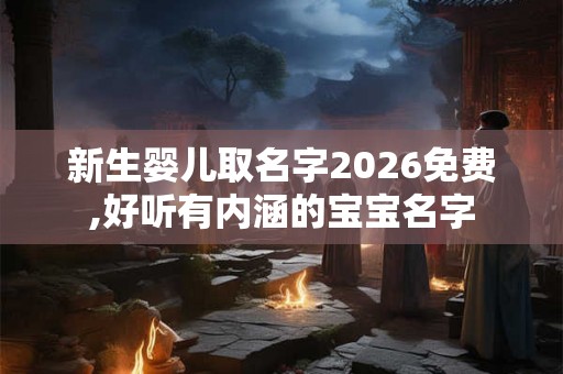 新生婴儿取名字2026免费,好听有内涵的宝宝名字 新生婴儿取名字2026免费,好听有内涵的宝宝名字