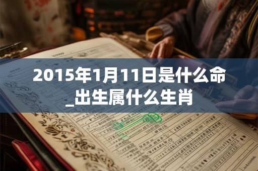 2015年1月11日是什么命_出生属什么生肖