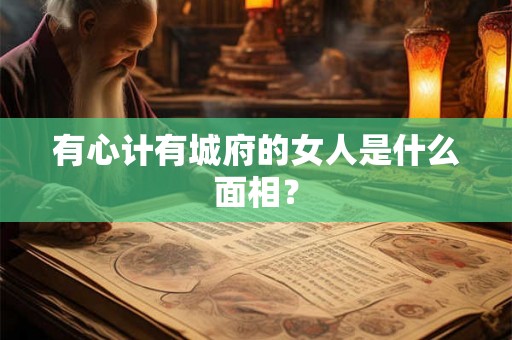有心计有城府的女人是什么面相？