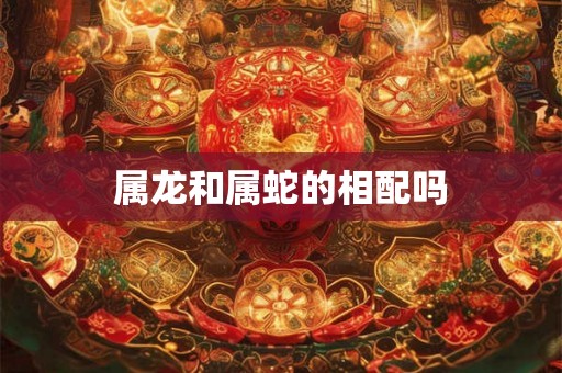 属龙和属蛇的相配吗
